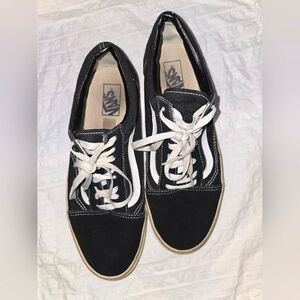 Vans black white mens size 12